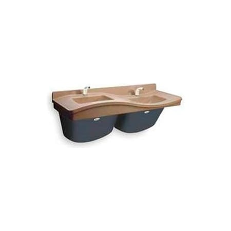 Bradley Bradley Corp Lavatory System, High On Left, 2 People, Series FL2H, 2 Person S45-2463